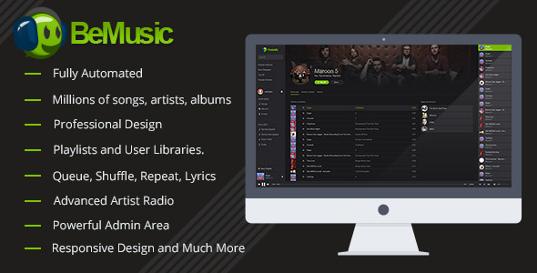 BeMusic v2.2.4 - скрипт музыкального сайта_0.png